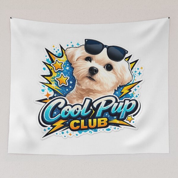 Item preview, COOL!PUPPY Series: Totally Rad Dog Wearing Sunglasses designed and sold by Surreal Characters & Cute Pups.