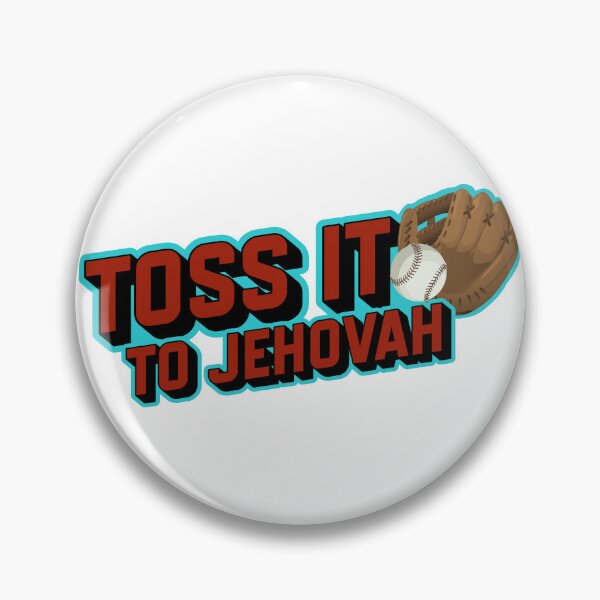 Item preview, Toss It To Jehovah Retro Baseball designed and sold by Paradise JW Graphics & Gifts.