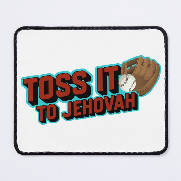 Item preview, Toss It To Jehovah Retro Baseball designed and sold by Paradise JW Graphics & Gifts.
