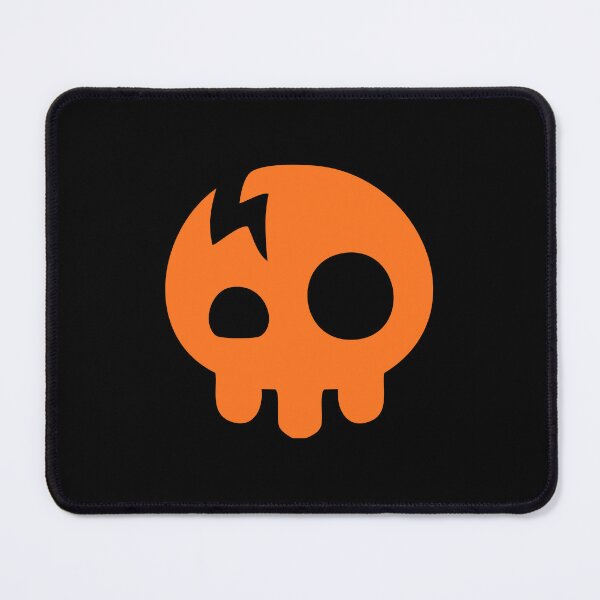 Item preview, The Living Tombstone Orange Cracked Skull Logo designed and sold by qijuredazima.