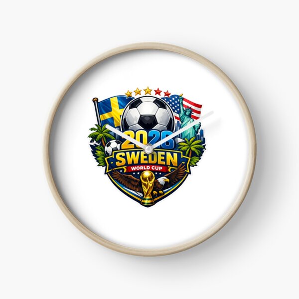 Item preview, Sweden Soccer Supporter Blue and Yellow Football Fan Design 2026 designed and sold by bethdela.