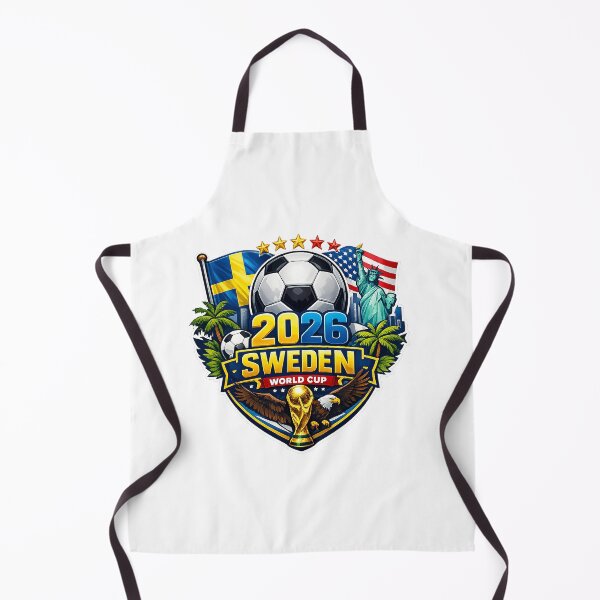Item preview, Sweden Soccer Supporter Blue and Yellow Football Fan Design 2026 designed and sold by bethdela.