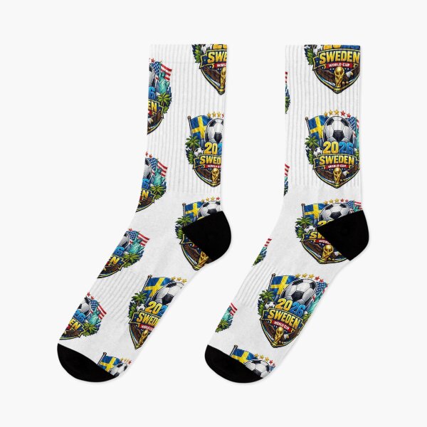 Item preview, Sweden Soccer Supporter Blue and Yellow Football Fan Design 2026 designed and sold by bethdela.