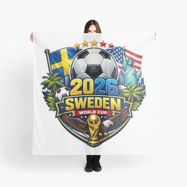 Item preview, Sweden Soccer Supporter Blue and Yellow Football Fan Design 2026 designed and sold by bethdela.