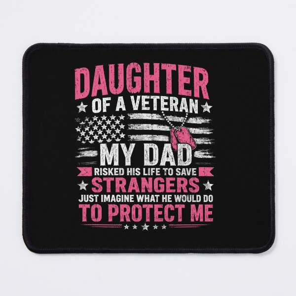 Item preview, Daughter Of A Veteran My Dad Protects Me Patriotic Family Design designed and sold by Osstaramilua.