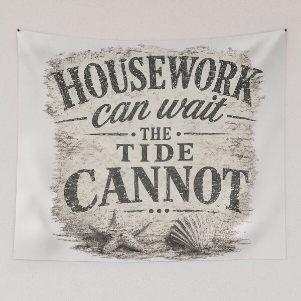 Item preview, Housework can wait. The tide cannot. designed and sold by LJBEYES.