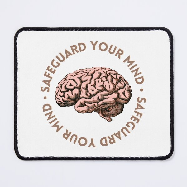 Item preview, Safeguard Your Mind Retro Typography Terracotta designed and sold by Paradise JW Graphics & Gifts.