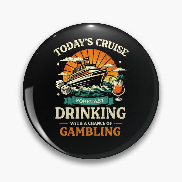 Item preview, Today's Cruise Forecast Drinking With A Chance Of Gambling designed and sold by caruku666.