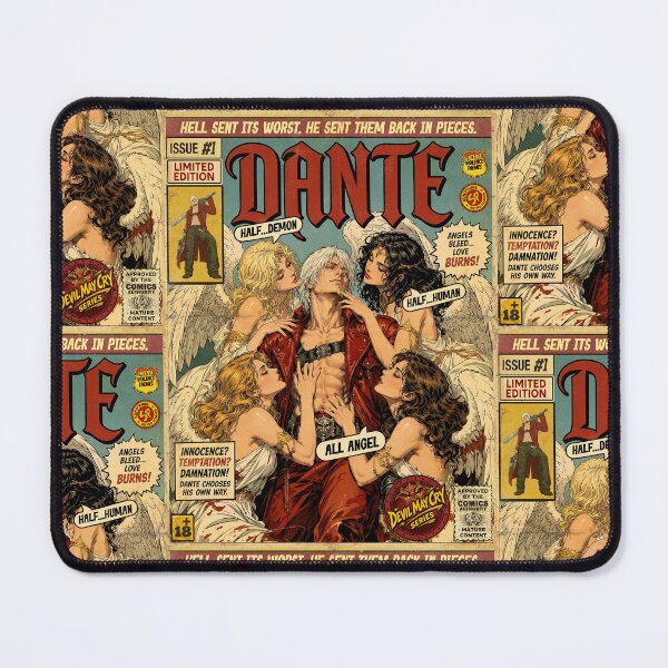 Item preview, Devil May Cry Dante Vintage Retro Comic Cover Art designed and sold by Back2Collage.