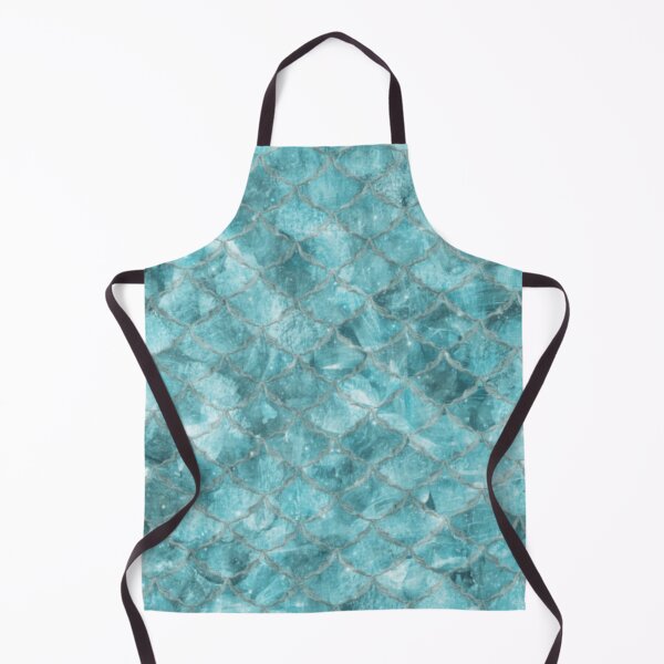 Item preview, Teal Green Gray Beachy Mermaid Print designed and sold by SeaStarMermaids.