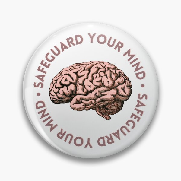 Item preview, Safeguard Your Mind Retro Typography Blush Pink designed and sold by Paradise JW Graphics & Gifts.