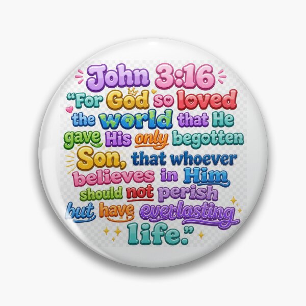 Item preview, For God so Loved the World - John 3:16 - Colorful Version designed and sold by ChristOnYourSleeve.