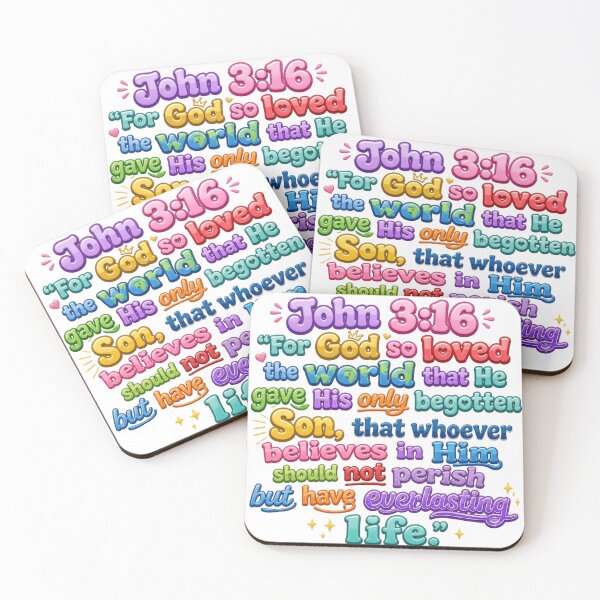 Item preview, For God so Loved the World - John 3:16 - Colorful Version designed and sold by ChristOnYourSleeve.