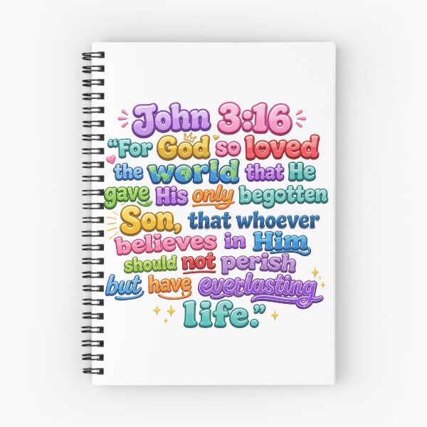 Item preview, For God so Loved the World - John 3:16 - Colorful Version designed and sold by ChristOnYourSleeve.