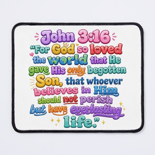 Item preview, For God so Loved the World - John 3:16 - Colorful Version designed and sold by ChristOnYourSleeve.