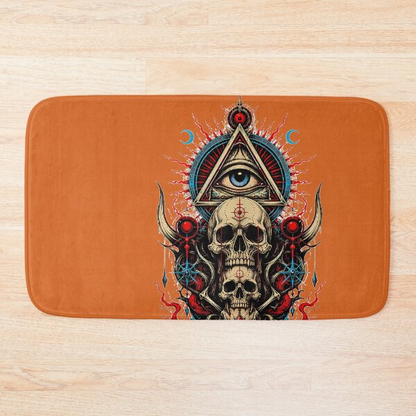 Item preview, All Seeing Eye Skull Totem Occult Mystic Visionary Horror Tank Top designed and sold by YoraChannel.