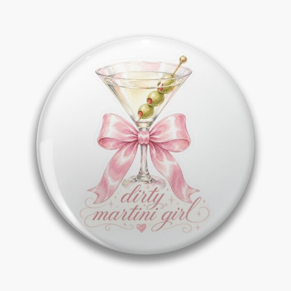 Item preview, Dirty Martini Girl Pink Bow Coquette Sticker designed and sold by CoquetteBySofia.