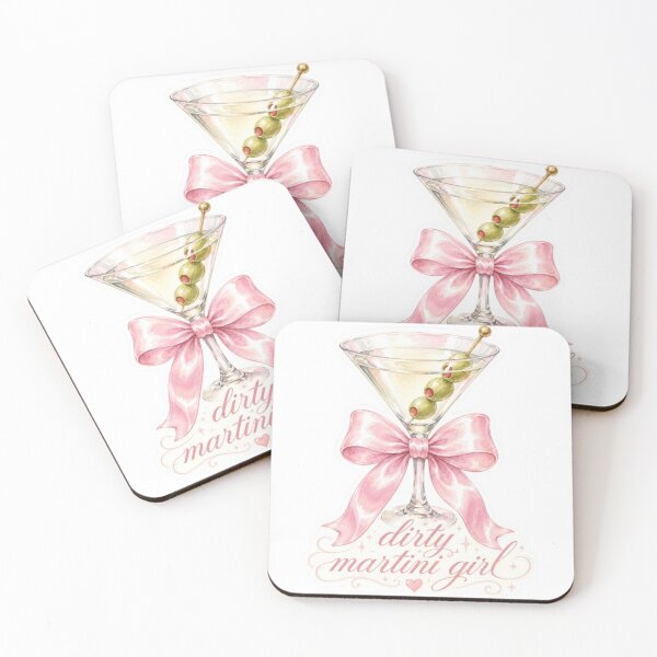Item preview, Dirty Martini Girl Pink Bow Coquette Sticker designed and sold by CoquetteBySofia.