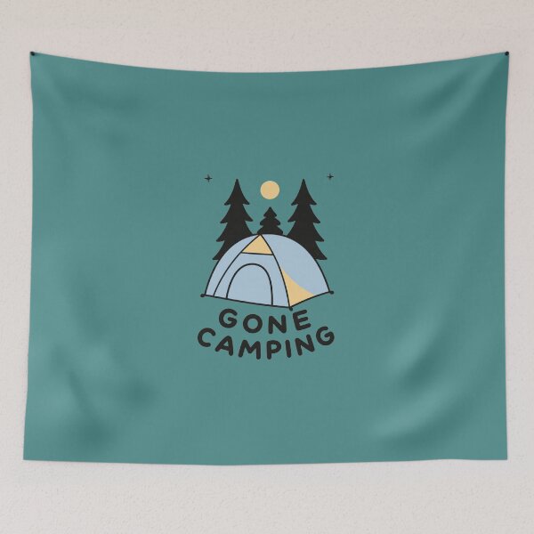 Item preview, Gone Camping Retro Tent Night Forest Funny Camping Lover designed and sold by bosamji.