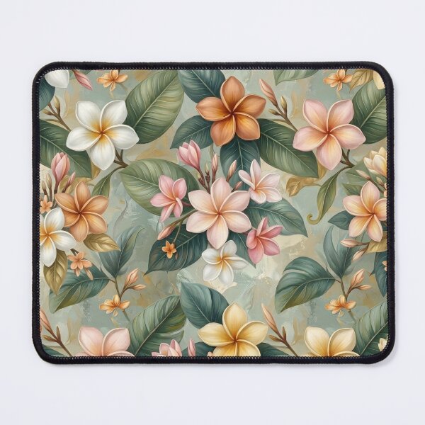 Item preview, Hawaiian Plumerias Abstract Pattern designed and sold by Eclectic Monkey.