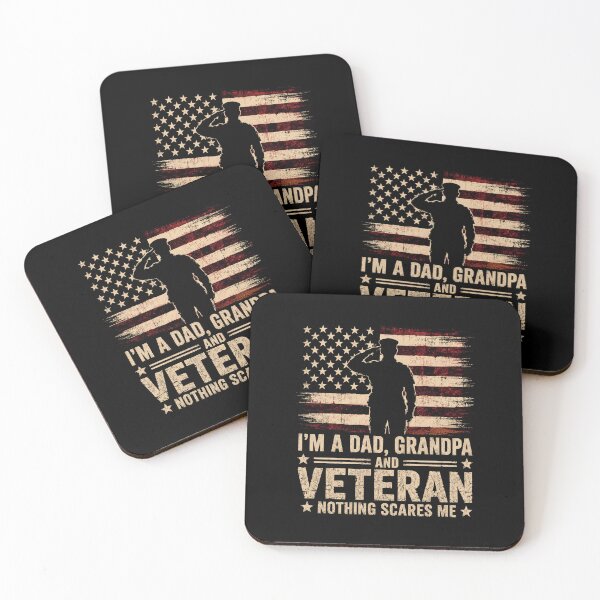 Item preview, Im A Dad Grandpa And Veteran Nothing Scares Me Patriotic Design designed and sold by Osstaramilua.