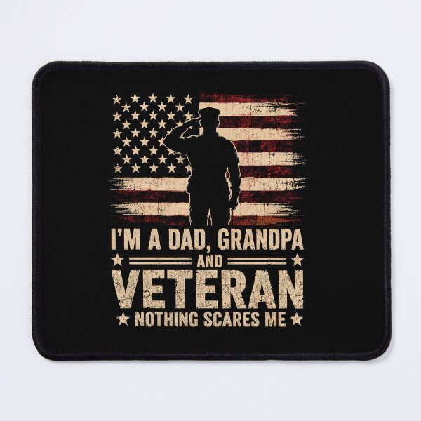 Item preview, Im A Dad Grandpa And Veteran Nothing Scares Me Patriotic Design designed and sold by Osstaramilua.