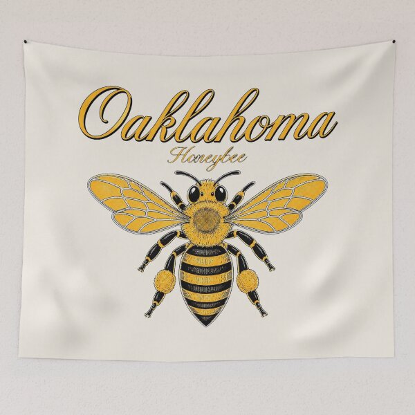 Item preview, Oklahoma Honeybee State Insect Poster designed and sold by The-Drip-Studio.