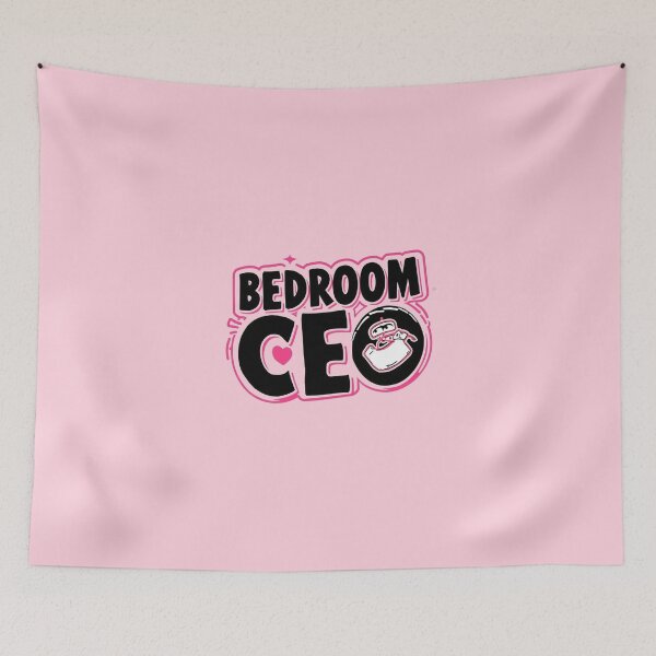 Item preview, Bedroom CEO Funny Work From Home Introvert Boss Pink Aesthetic designed and sold by ConfuseLab Alt.