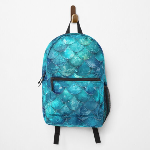 Item preview, Teal Blue Green Shiny Mermaid Print designed and sold by SeaStarMermaids.