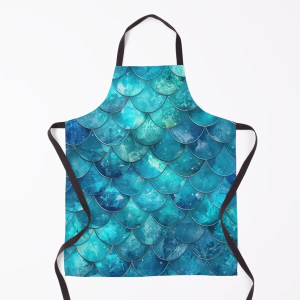 Item preview, Teal Blue Green Shiny Mermaid Print designed and sold by SeaStarMermaids.