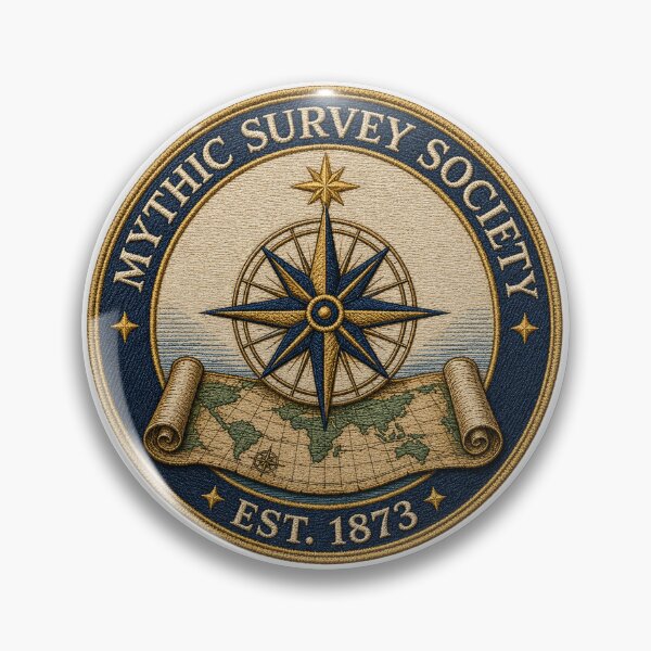 Item preview, Mythic Survey Society Emblem | Vintage Victorian Cartography Society Seal Est. 1873 designed and sold by Extravanganzza.