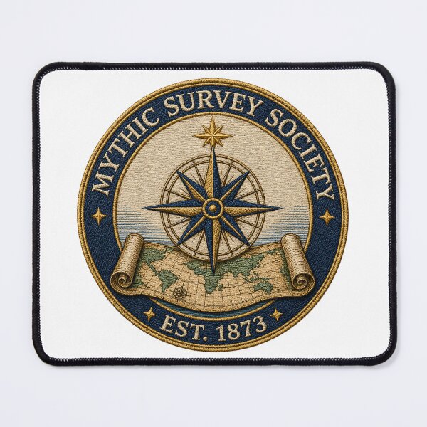 Item preview, Mythic Survey Society Emblem | Vintage Victorian Cartography Society Seal Est. 1873 designed and sold by Extravanganzza.