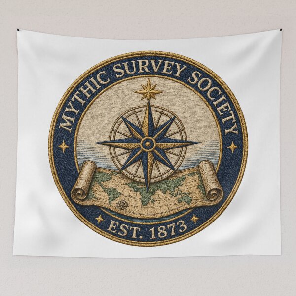 Item preview, Mythic Survey Society Emblem | Vintage Victorian Cartography Society Seal Est. 1873 designed and sold by Extravanganzza.