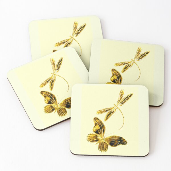 Item preview, Golden Butterfly and Dragonfly designed and sold by Linda Callaghan.