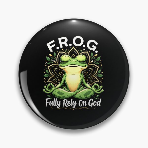 Item preview, F.R.O.G Fully Rely On God Cute Christian Frog Faith Design designed and sold by MiALopezArt.