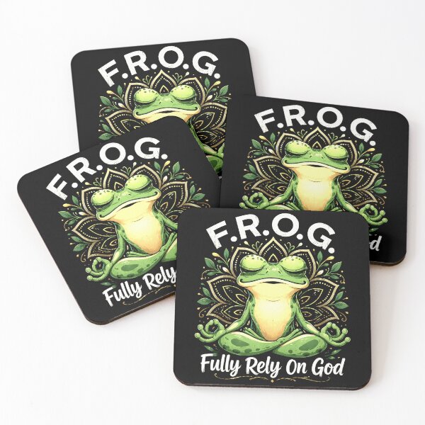 Item preview, F.R.O.G Fully Rely On God Cute Christian Frog Faith Design designed and sold by MiALopezArt.