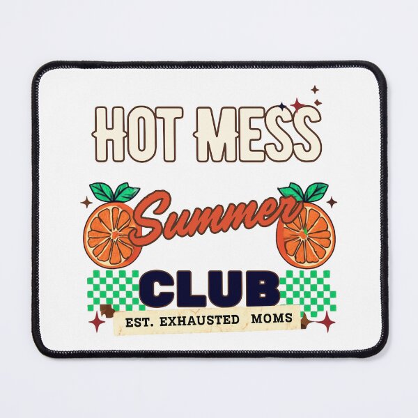 Item preview, Hot Mess Summer Club Sticker | Funny Summer Mom Sticker | Beach Vibes designed and sold by CoffeeNChaosConcepts.