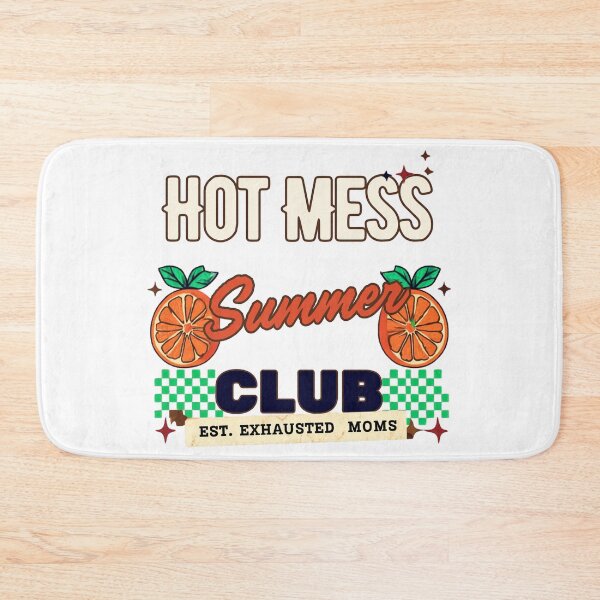 Item preview, Hot Mess Summer Club Sticker | Funny Summer Mom Sticker | Beach Vibes designed and sold by CoffeeNChaosConcepts.