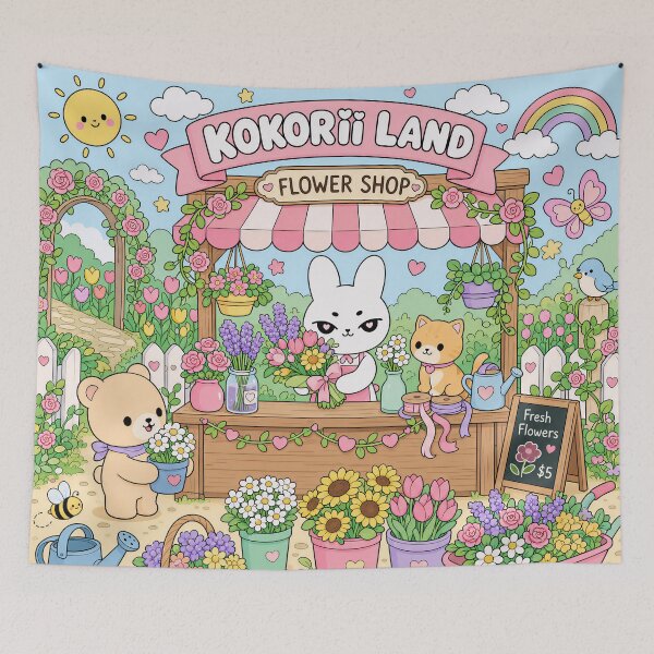 Item preview, Kokorii Land Kawaii Flower Shop designed and sold by kokoriiland.