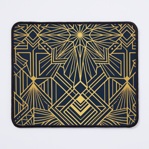 Item preview, Art Deco Gold on Navy designed and sold by FunFitsFactory.