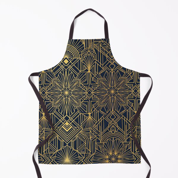 Item preview, Art Deco Gold on Navy designed and sold by FunFitsFactory.