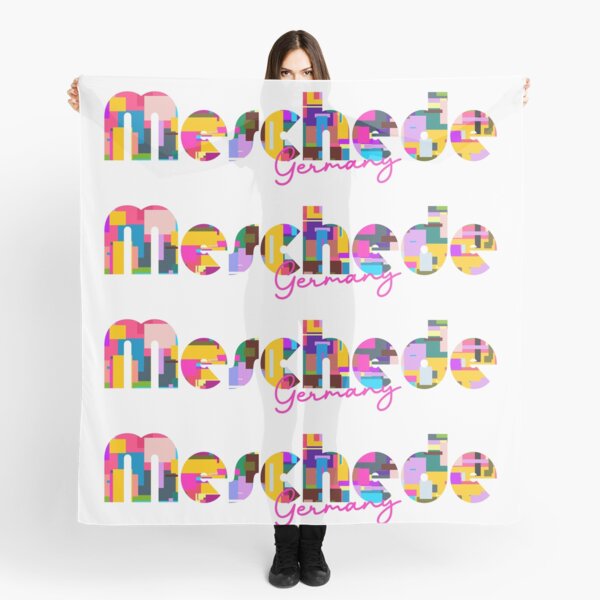 Item preview, Meschede, Germany, Vibrant Abstract City Typography Art designed and sold by Wanderful-roads.