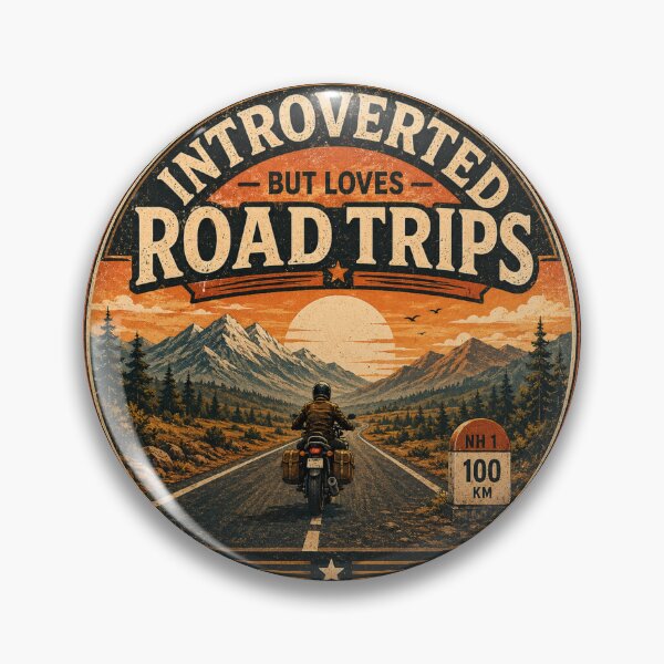 Item preview, Introverted But Loves Road Trips Motorcycle Adventure Shirt | Vintage Biker Travel Lover Graphic designed and sold by Globalcitytees.