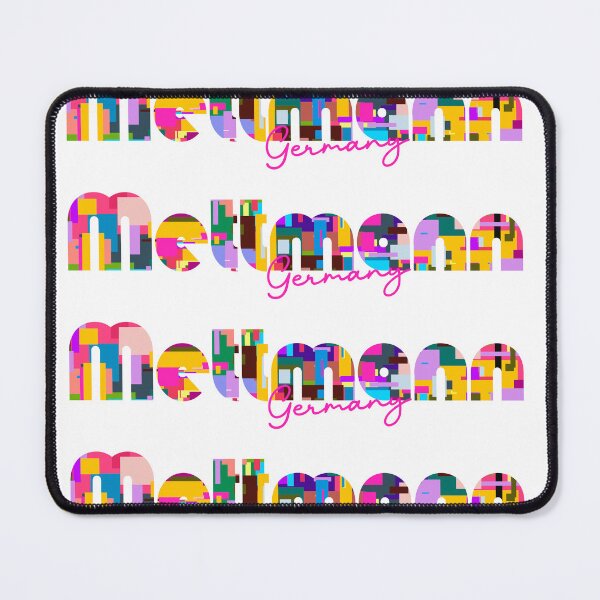 Item preview, Mettmann, Germany, Vibrant Abstract City Typography Art designed and sold by Wanderful-roads.