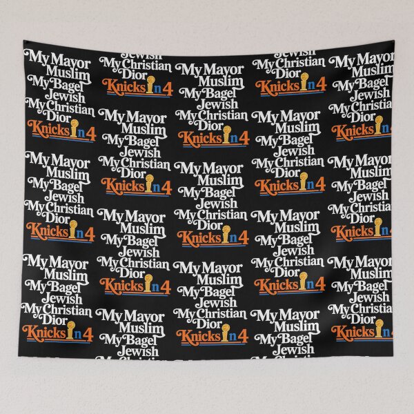Item preview, My Mayor Is Muslim Bagel Jewish Knicks In 4 Quote designed and sold by Jeen Couse Drawing 2026.