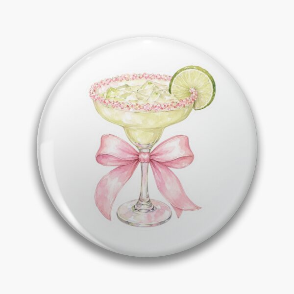 Item preview, Coquette Margarita Pink Bow Sticker designed and sold by CoquetteBySofia.