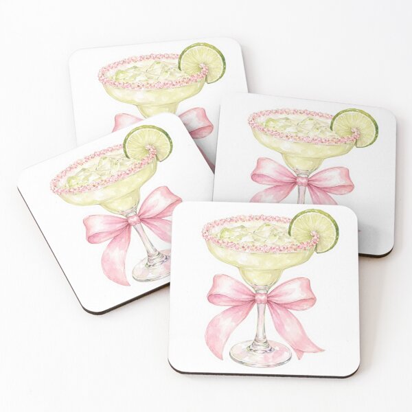 Item preview, Coquette Margarita Pink Bow Sticker designed and sold by CoquetteBySofia.