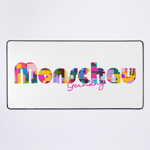 Item preview, Monschau, Germany, Vibrant Abstract City Typography Art designed and sold by Wanderful-roads.
