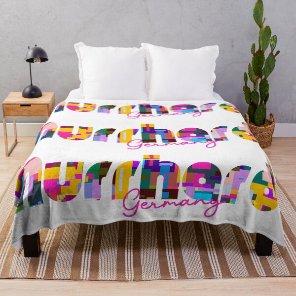 Item preview, Murrhardt, Germany, Vibrant Abstract City Typography Art designed and sold by Wanderful-roads.