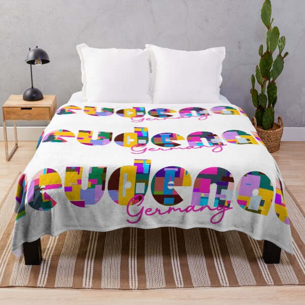 Item preview, Neudenau, Germany, Vibrant Abstract City Typography Art designed and sold by Wanderful-roads.